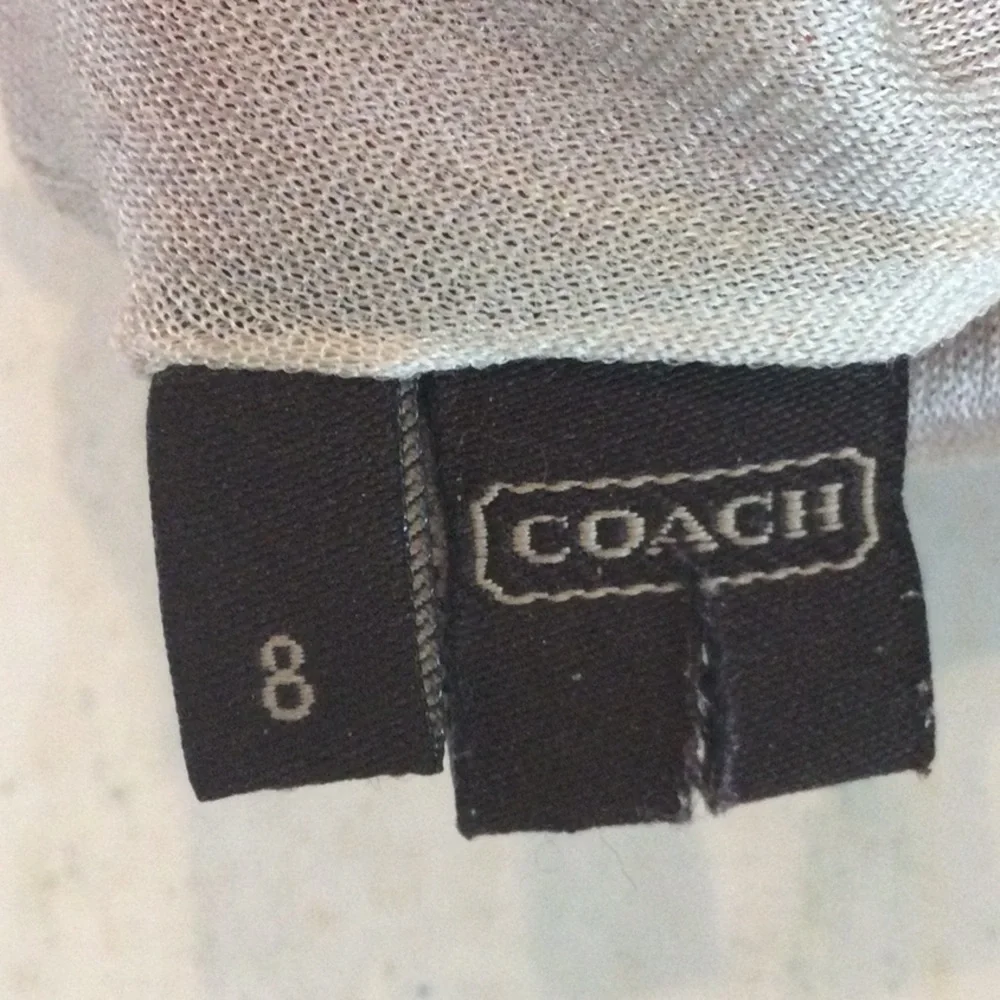 Vintage Coach Red Leather Gloves Silk Lining Women Size 8 Velvet Trim Rhinestone